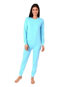 Трусы NORMANN Pflegeoverall langarm Reißverschluss Rücken, бирюзовый