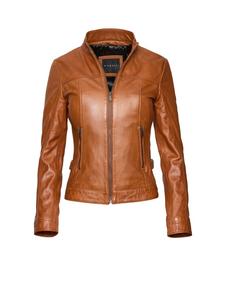 Bugatti Кожаная куртка BULady-139 коньячного цвета