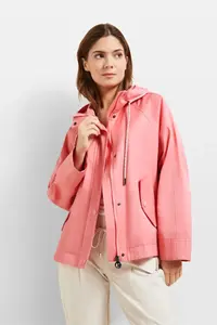 Блузка bugatti, с капюшоном, свободного кроя, цвет Rose