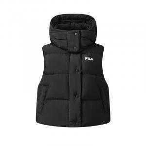 FILA Оригинальная женская пуховая жилетка Jet Black, Jet Black