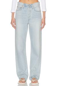 Kelly High Rise Straight Джинсы Agolde, Wave