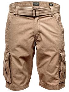 Шорты чинос с ремнем MIDFIELD бежевого цвета Amaci&Sons