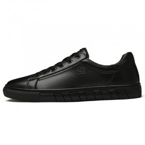 Mulinsen Мужские скейтерские кроссовки черные [Кожаная обувь Размер: Спортивная обувь 41 = Размер 40 в этой модели]