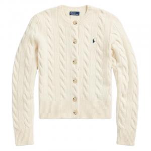 Кардиган с узором "косичка" Polo Ralph Lauren, кремовый