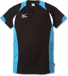 Волейбольная толстовка Mizuno 59HV324, черный/бирюзовый