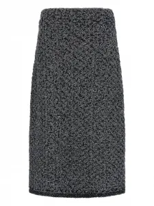 Миди-юбка с эластичным поясом Fabiana Filippi, серый