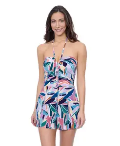 Женский комбинезон-бандо Aura Swim One Piece Profile by Gottex, мультиколор