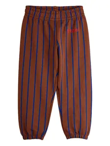 Брюки в полоску Mini Rodini, коричневый