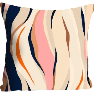 Декоративная подушка Gustav с разноцветными полосками Queence, Bunt + bedruckt