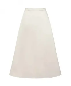 Юбка кремового цвета с карманами и застежкой-молнией. Moncler, бежевый