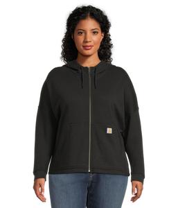 Толстовка Carhartt Plus Size TENCEL Fiber Series Loose Fit Full-Zip Sweatshirt, черный