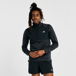 Сетка для легкой атлетики Kapuzensweat, застежка-молния на 1/2 дюйма New Balance, черный