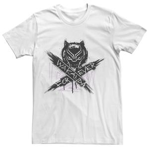 Мужская футболка с рисунком Wakanda Forever Black Panther с рисунком Marvel