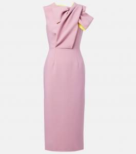 Платье из крепа с бантом Roksanda, Heather/Marigold