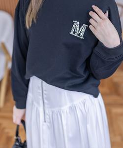 Толстовка с логотипом, украшенным стразами <<Новинка>>