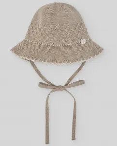 Кашемировая шапочка для девочки, коллекция Pony PAZ Rodríguez, бежевый