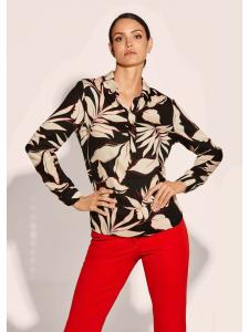 Alba Moda Блузка черного / красного / натурального цвета