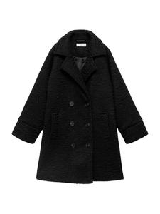 Пальто MANGO KIDS Becky, черный