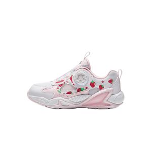 Износостойкие детские повседневные кроссовки Anta White Clear Water Pink Warm Spring Red Kids' Antakids, розовый