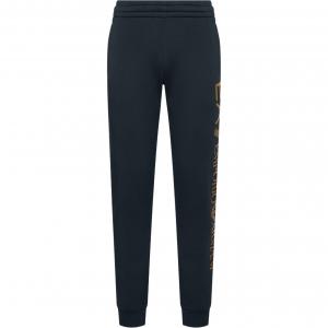 EA7 FW23 Вязаные спортивные штаны Мужские синие EMPORIO ARMANI