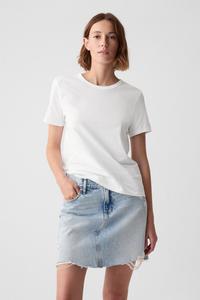 Винтажная футболка из органического хлопка с круглым вырезом Gap, белый