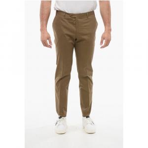 Прямые хлопковые брюки Corneliani, Green