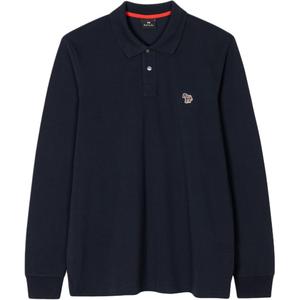 Поло с длинным рукавом и вышивкой Paul Smith, marine синий