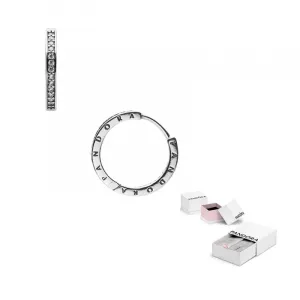 Pandora Серьги Unisex Silver, Cubic Zirconia