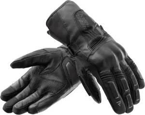 Мотоциклетные перчатки REBELHORN Tracer WP для мужчин, кожаные, с защитой лодыжек, водонепроницаемые, с дышащей мембраной HydraShield, размеры до 5XL, Black
