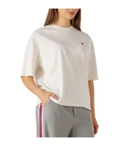 Футболка с логотипом на спине Alix The Label, белый