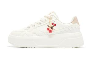 QIAODAN Износостойкие, легкие, нескользящие, низкие кроссовки, женские, цвет слоновой кости, береза