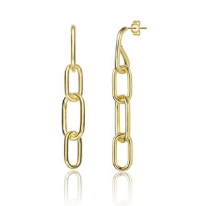 Серьги-подвески Rachel Glauber с цепочкой, покрытые 14-каратным золотом Rachel Glauber, золотой