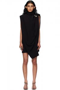 Облегающее мини-платье из джерси Jean Paul Gaultier, черный