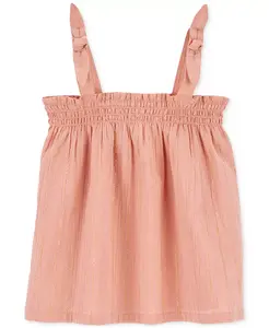 Детская блузка-топ из шифона в стиле бохо для девочек Carter's, оранжевый