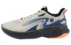 Кроссовки Streamer 4.0 мужские с низким верхом, античный фарфор, белый/акулье-серый Qiaodan