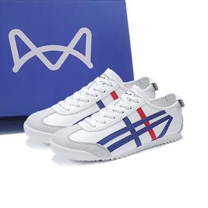 MIIOW Низкие повседневные мужские кроссовки бело-голубые, цвет White Blue