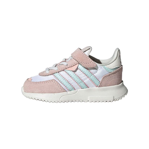 Антискользящие износостойкие низкие кроссовки Retropy F2 для малышей Adidas Originals, розовый/белый