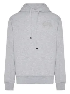 Худи с вышитым логотипом Etro, серый