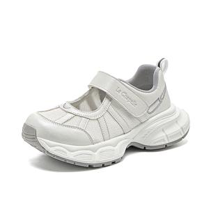 Женские серые кроссовки с защитой от скольжения и износостойкостью на массивной подошве La Chapelle, Gray