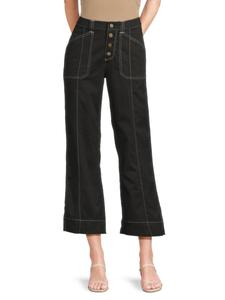 Укороченные брюки широкого кроя Karl Lagerfeld Paris, черный