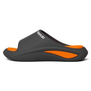 TZLDN Скользоустойчивые износостойкие слайдеры мужские - черный оранжевый, цвет Black Orange