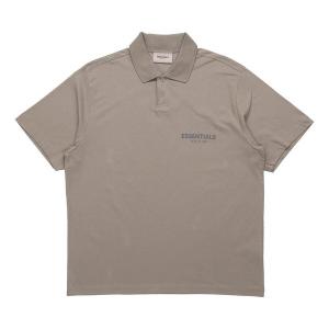 Рубашка fw20 logo polo shirt 'taupe' Fear Of God Essentials, серый