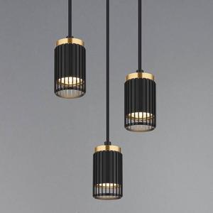 Подвесной светильник Globo Lighting Korben Typ A, железо - 3-х ламповое - черное