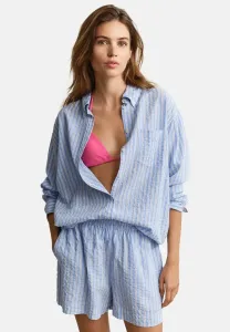 Блузка с застежкой на пуговицы из полосатой ткани rel stripe seersucker bd Gant, Palace Blue