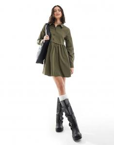 Платье-рубашка с длинными рукавами Miss Selfridge