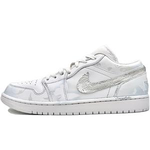 Jordan Баскетбольные кроссовки Air 1 Timeless с амортизацией, износостойкие, низкие, винтажные, мужские, цвет белый, синий