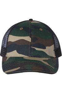 Кепка дальнобойщика Valucap Sandwich, цвет green camo/ black