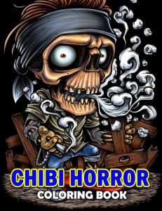 Chibi Horror Coloring Book: Pastel Goth Spooky And Chibi Coloring Pages For Adults, Teens & Kids To Relieve Stress And Relax (Independently published)
