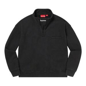 Куртка Supreme Washed Half Zip Pullover, Black