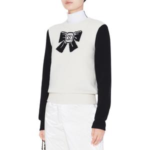 CHANEL Свитер женский черно-белый